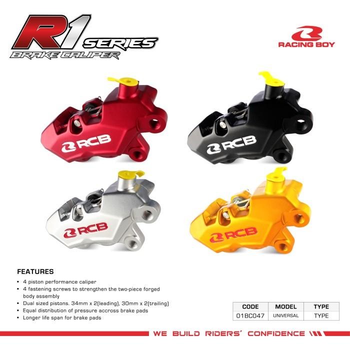 Kaliper 4 Piston RCB R1 Series Universal