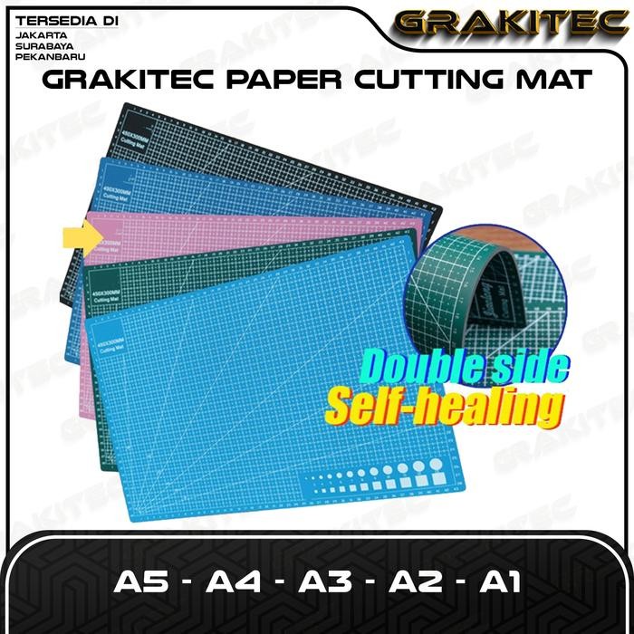 

AT Alas Potong Kertas (Cutting Mat) A2&A1 Bahan PVC, Double-Side Grakitec