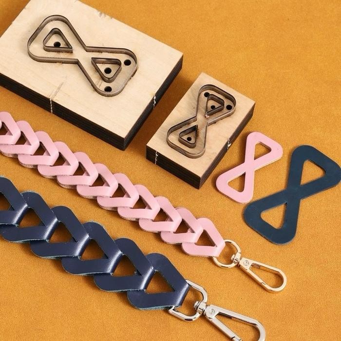 

AT Shoulder strap - Leather cutting template - pisau pons - leather tools