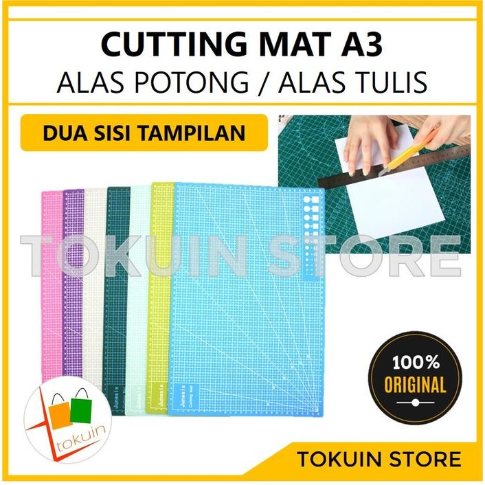 

AT Work Cutting Mat A3 Alas Potong Kertas Cutter Desktop Pad Matt A3 PVC