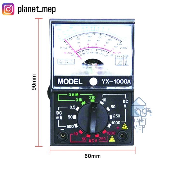 Baru Sunwa Multitester Analog Yx-1000A Terlaris
