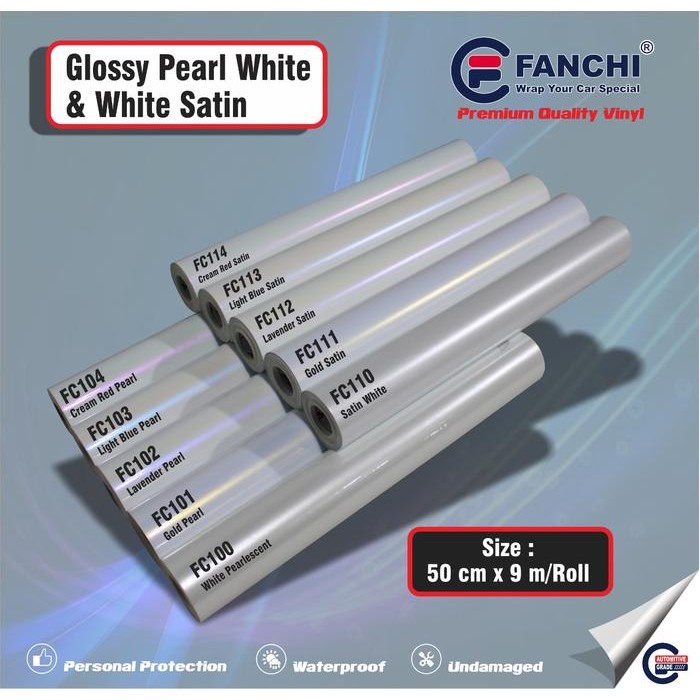 

AT Sticker Fanchi White Pearl 50 cm (meter)