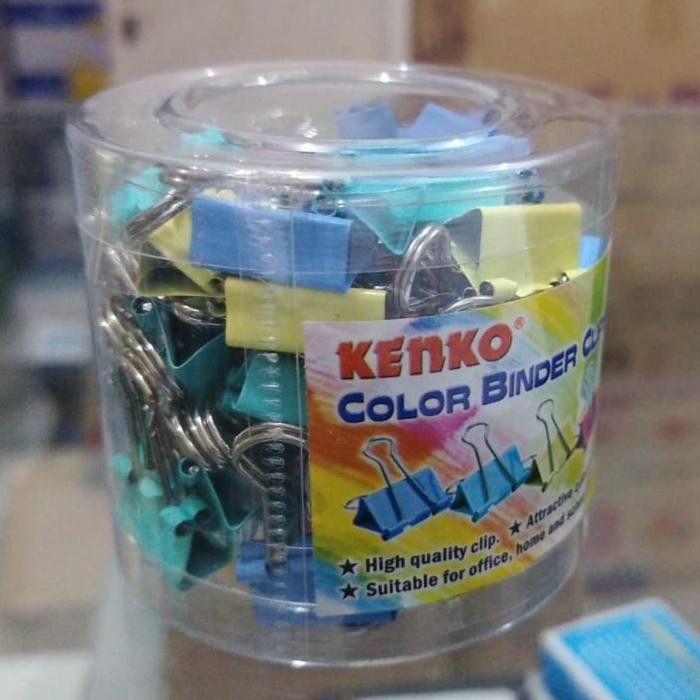 

AT Binder Clip Warna Kenko 105 isi 60 Pcs