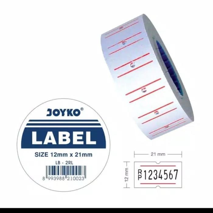 

AT Label harga 1 line / stiker price label utk joyko mx-5500m