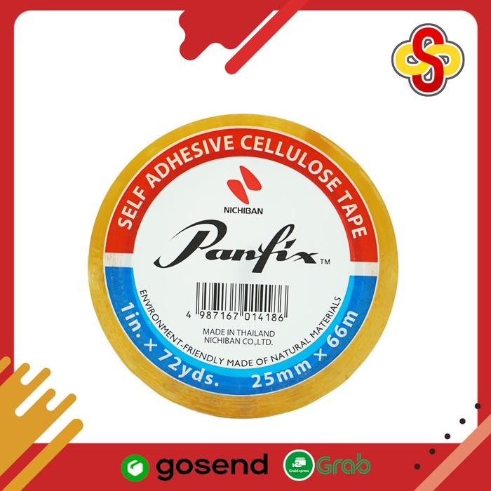 

AT Isolasi / Selotip Panfix 1 inch / 24 mm x 72 yard Cellulose Tape