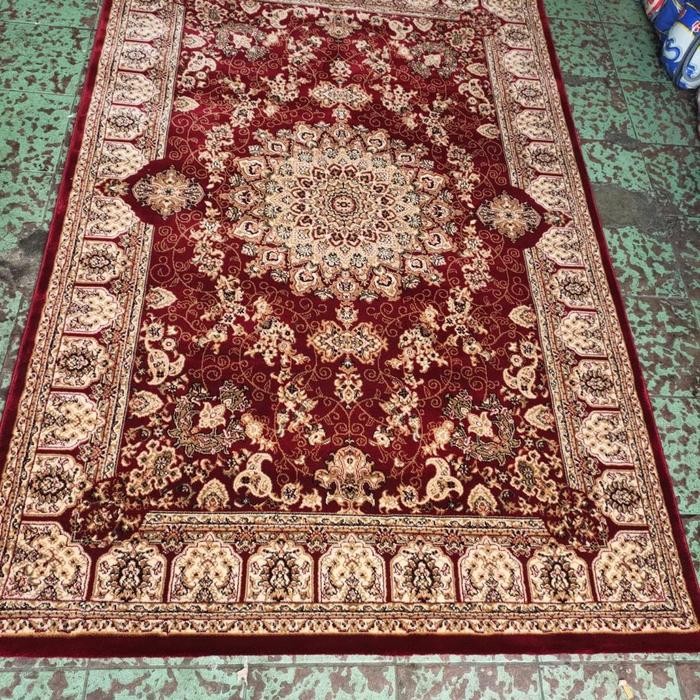 Karpet Permadani Turki Asli Merk Rajah Bahan Polifilene