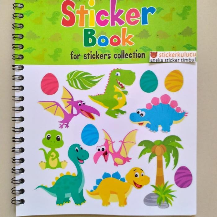 

AT Buku Stiker / Album Stiker / Sticker Book Dinosaurus