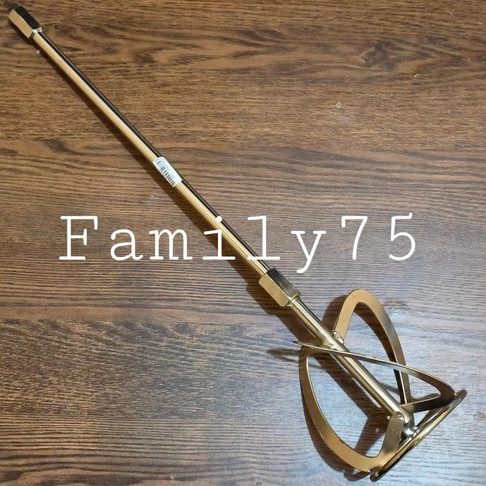 Stik pengaduk cat semen Mixer adonan Stainless Gagang bor mixer HL