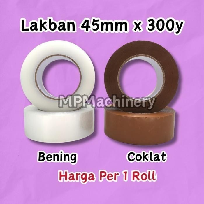 

AT Lakban 300yard Coklat Bening 300y/isolasi OPP Clear Tan 300 yard Jumbo