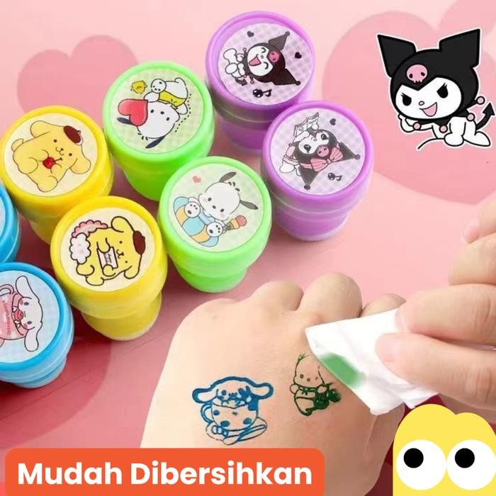 

AT NG Stationery - Stempel Guru Kartun Mini Sanrio / Stamp Komentar Guru Stempel Anak Warna Warni