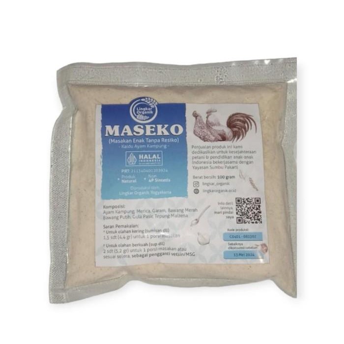 

(Expert) Kaldu Sehat Maseko Ayam Kampung Lingkar Organik Refill Plastik 100gram