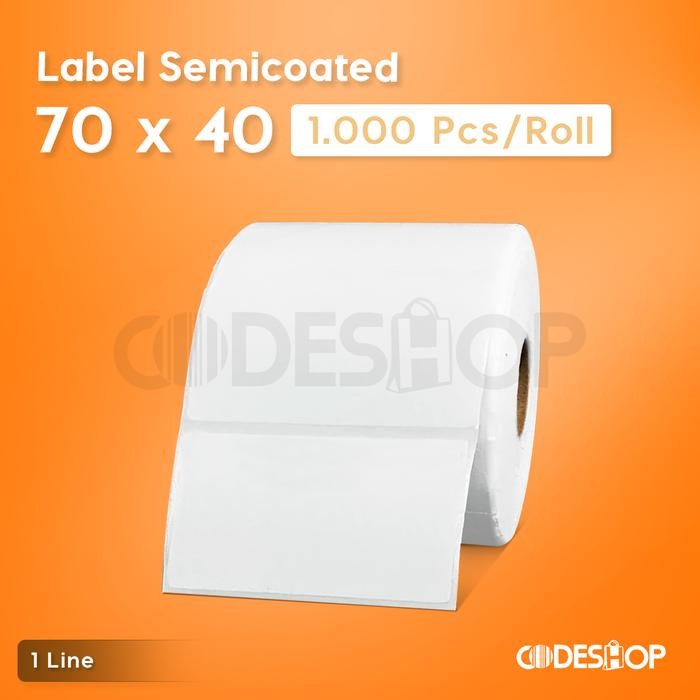 

AT LABEL BARCODE 70X40 SEMICOAT STICKER BARCODE 70 X 40 LABEL HARGA MURAH