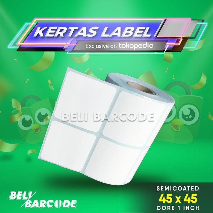 

AT Stiker Label Semicoated 45x45mm 2 Line @2000pcs