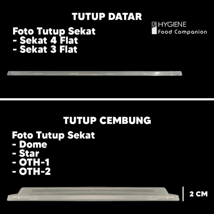 (Expert) Thinwall Sekat / Kotak Makan Sekat Plastik All Size Flat, Dome, Star