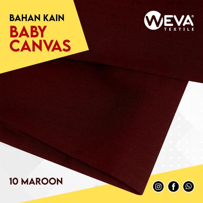 

AT Bahan Kain Baby Canvas Maroon