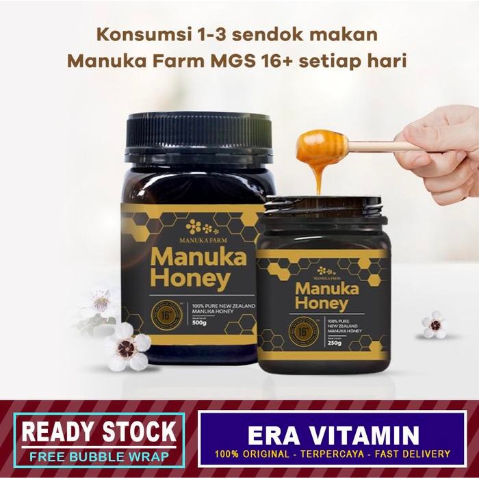 

(250Gr) Umf 20+ Madu Manuka Farm Honey New Zealand Bpom