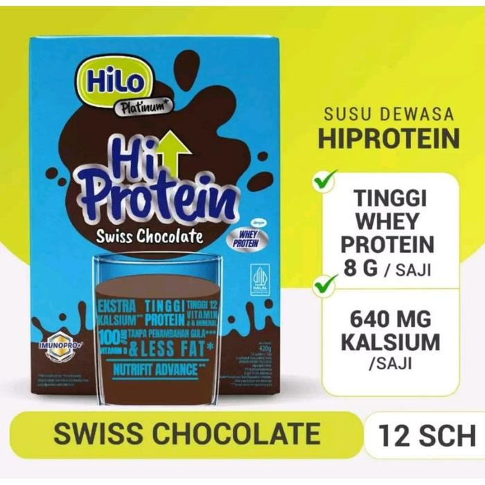 

(Expert) HILO PLATINUM SWISS CHOCOLATE ( 12 Sachet) 420 gram - SUSU TINGGI KALSIUM