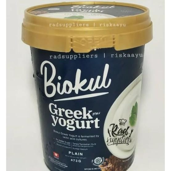 

(Expert) Biokul Greek Yogurt Plain 437ml, Kemasan mini Praktis, Best Seller, Tanpa Gula Tambahan,