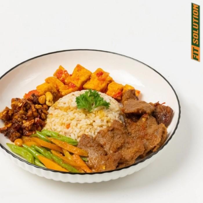 

(Expert) Low Cal Nasi Campur Lean Beef Krengsengan. Healthy Diet Catering