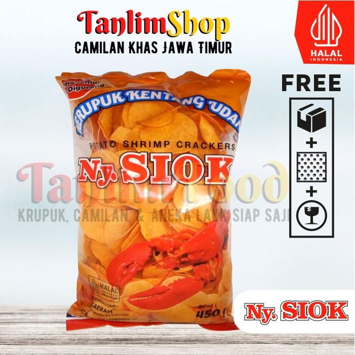 

(Expert) Kerupuk / Krupuk Udang Kentang Mentah Ny Siok 450gr - TanlimFood