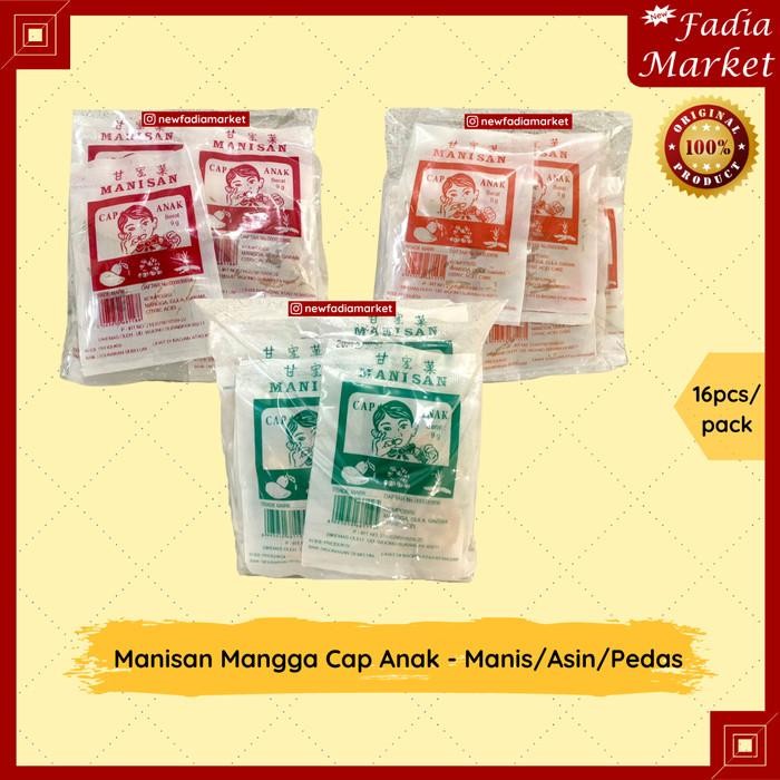 

(Expert) Manisan Mangga Cap Anak Isi 16pcs - Manis/Asin/Pedas