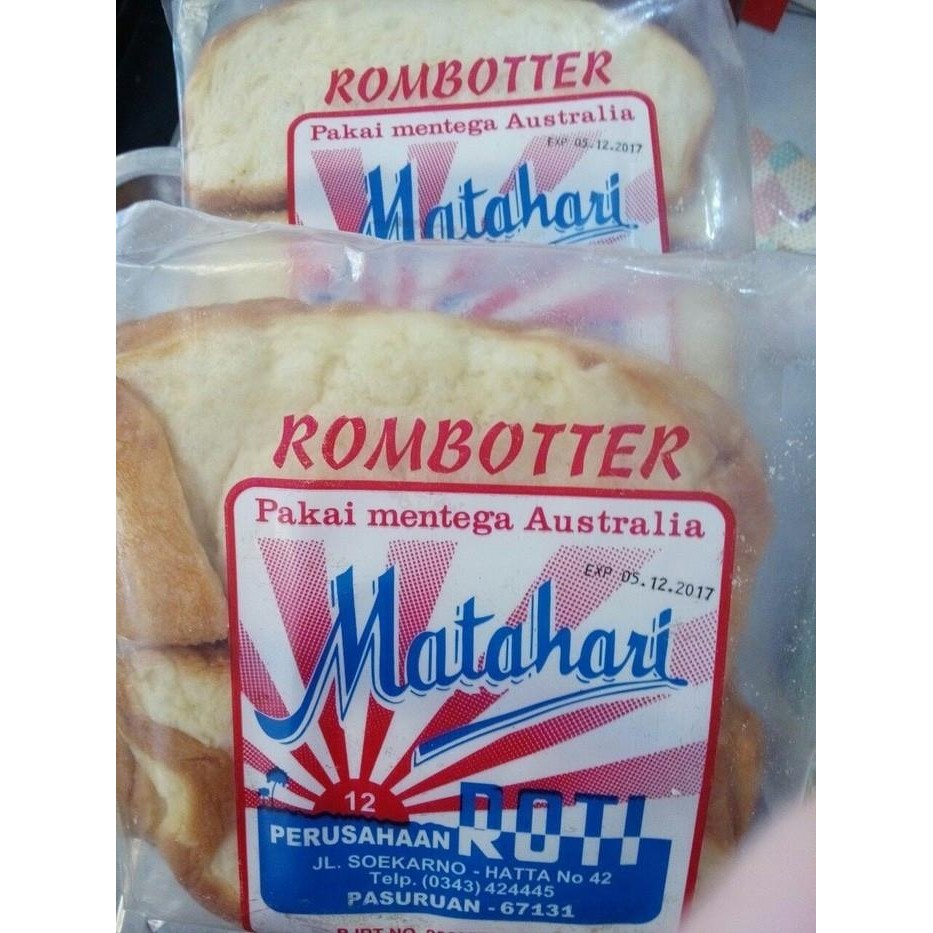 

(Expert) Roti Matahari Rhumbutter Roti Sisir Roombutter