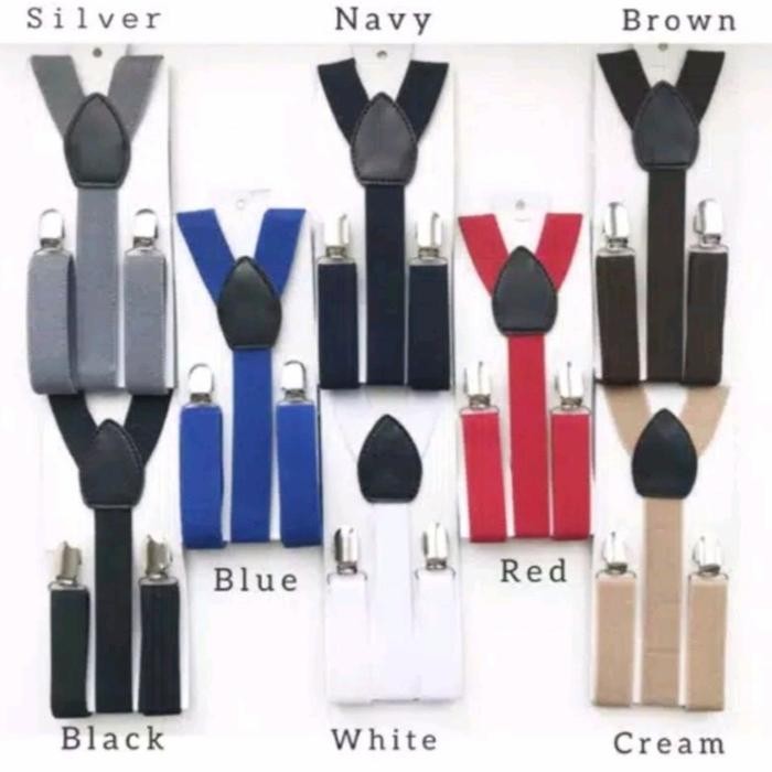 SUSPENDER DEWASA PRIA WANITA BRETEL TALI KODOK TALI ELASTIS
