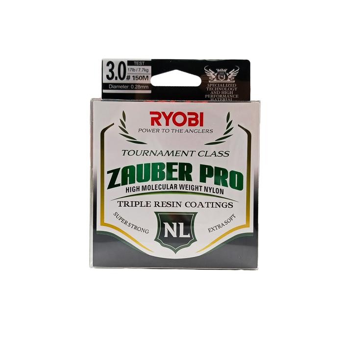Ryobi Fishing Line Zauber Pro 150M Super Strong Extra Soft Senar Pancing Nylon