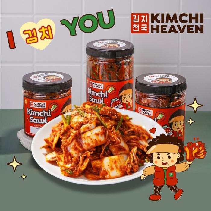 

New PROMO Fresh Kimchi Korea + box plastik 1kg (bs pilih varian) Halal