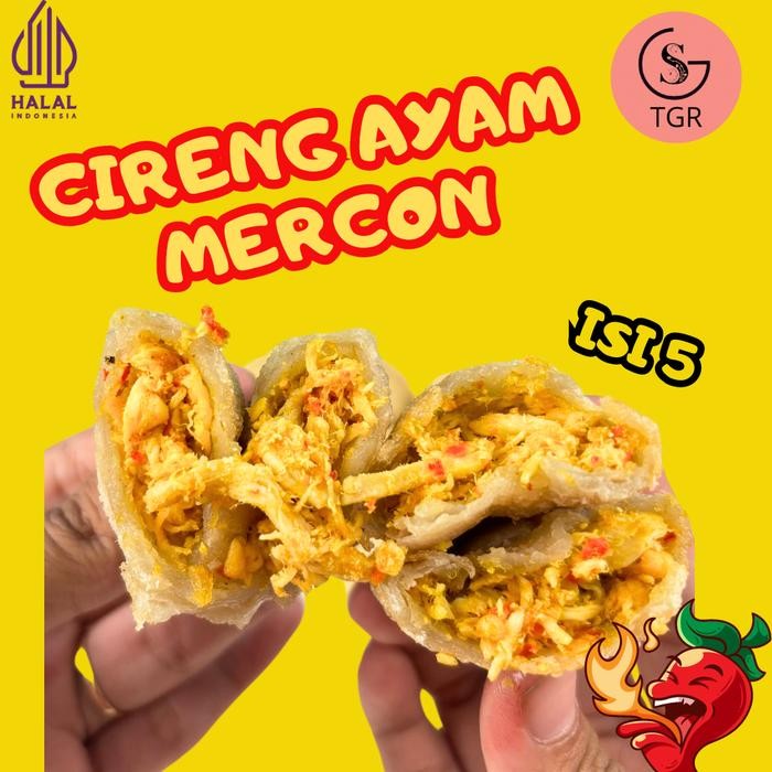 

New 1 Bungkus Cireng Isi 5 Pcs Goreng Ayam Suwir Pedas Di Goreng GudangsnackTgr Food Frozen