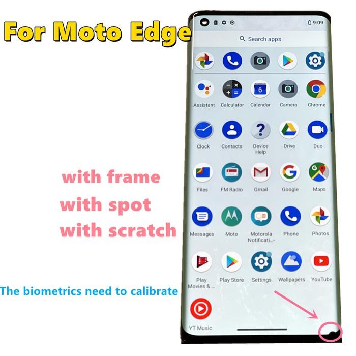 Original For Motorola Moto Edge XT20633 LCD Touch Screen Digitiz