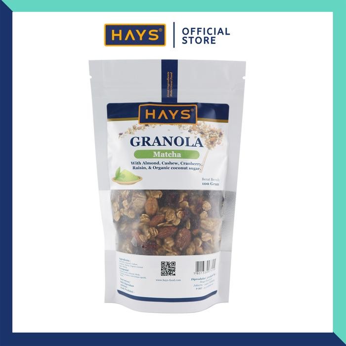 

New HAYS Granola All Variant 100 Gram Dengan Almond Mede Cranberry Raisin 100 G