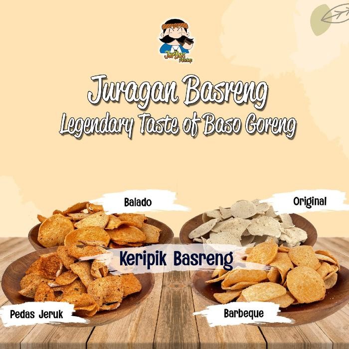 

New Keripik basreng 250 gram (baso goreng) Pedas Food Snacks
