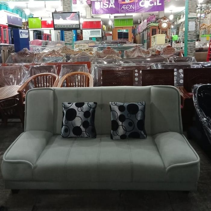 Sofa Bed Rell, Merah-Coklat-Abu-Hitam