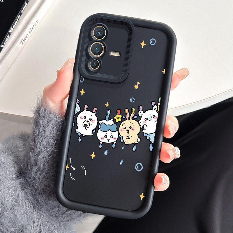 Casing Hp VIVO V23 5G V23i 5G V23E 4G V23E 5G Y75 4G Case Casing Menggantung kucing Kasing HP Siliko