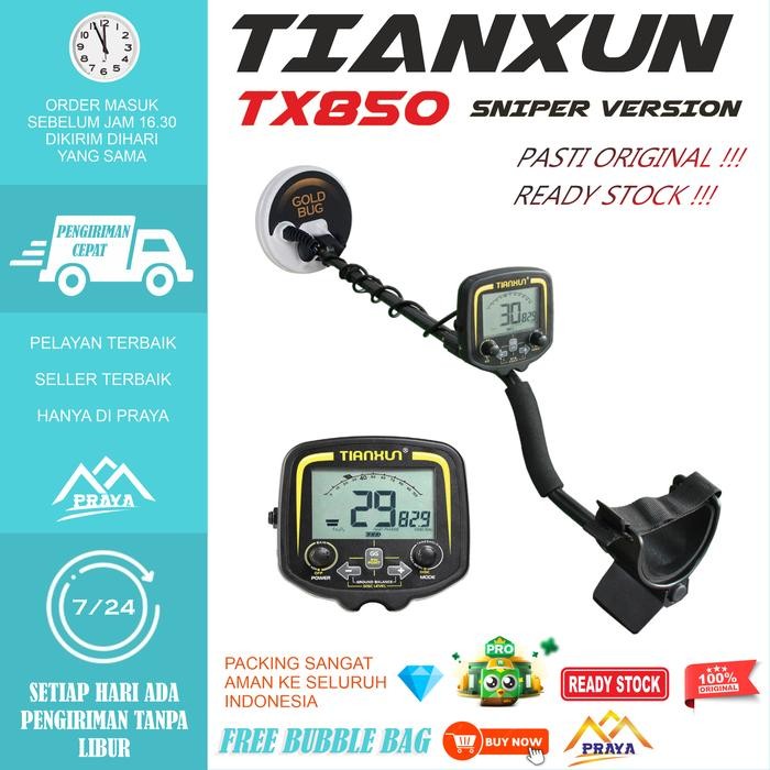 Professional Metal Detector Tx850 Underground Alat Pencari Emas Tx-850 Berkualitas