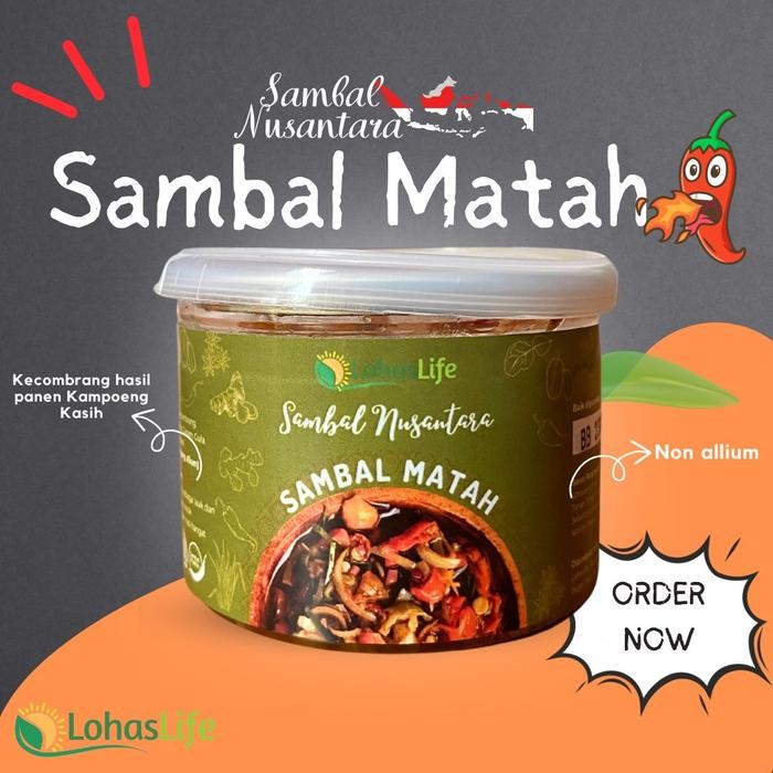 

TERMURAH Sambal Matah Vegetarian Pedas Wangi Gurih READY STOCK