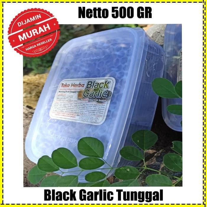 

Black Garlic Lanang 500 Gram - Bawang Putih Tunggal Hitam -Gratisongkir
