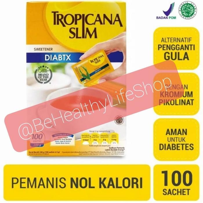 

Gula Tropicana Slim Diabtx 100 Sachet -Gratisongkir