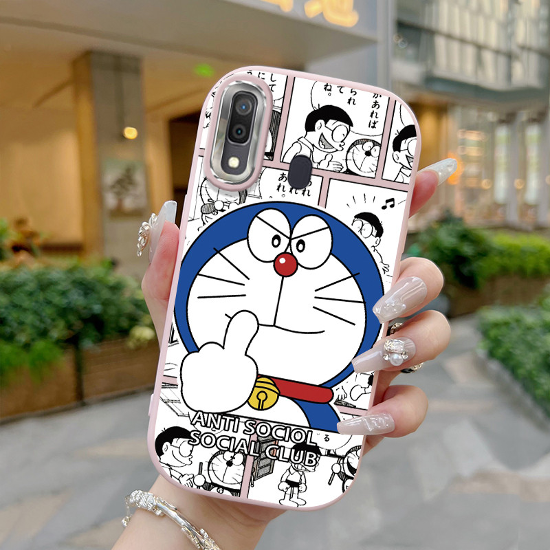 Casing Hp Untuk Samsung Galaxy A20 A30 M10s Case Kucing robot kasing Elastis softcase tekstur lembut