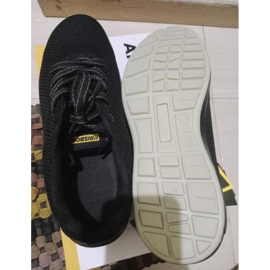 Krisbow Sepatu Safety Shoes Ares Hitam - Sepatu Pengaman Kerja Krisbow Ares Hitam