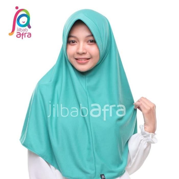 Jilbab Afra Amira Tosca Tua Bergo Antem - Khimar Instan Syari