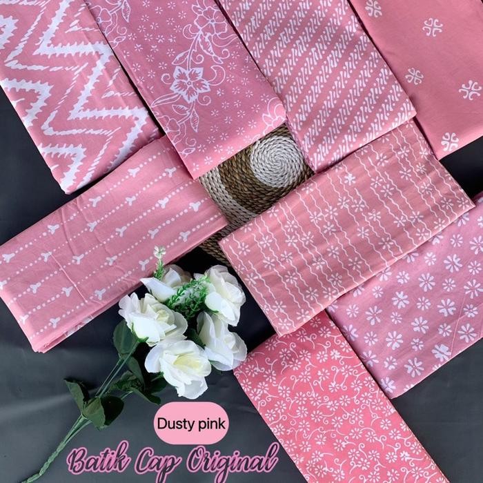 ORIGINAL Sarung santri putri sarung mbak santri pink series katun prima batik cap tebal halus tidak