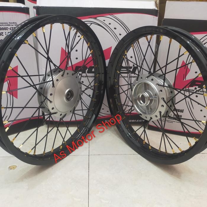 VELG SET ROSSI HONDA WIN DEPAN 160 RING 18 BELAKANG 185 17 TROMOL SET