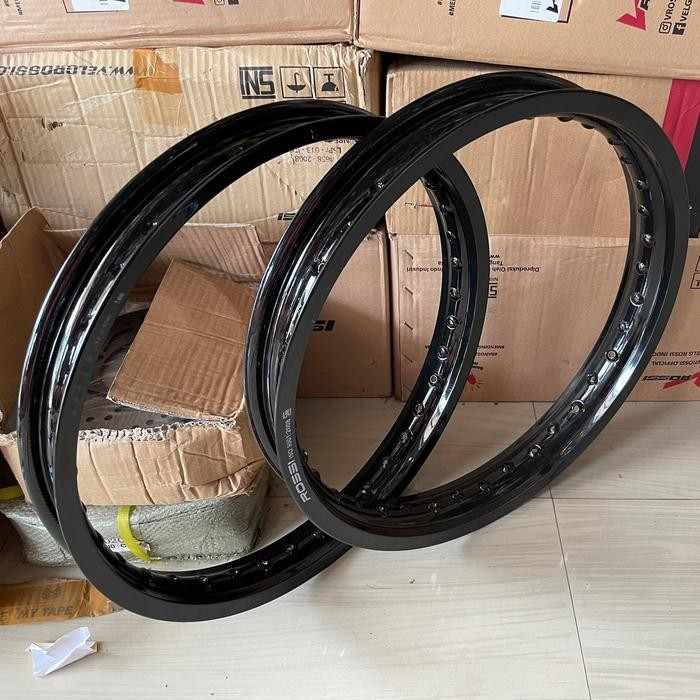 Velg Rossi ring 17 uk 160/160, uk 160/185, uk 185/215 hitam glossy