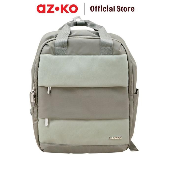 AZKO Luggo Velive Tas Ransel - Hijau Adult Backpack Tas Punggung Dewasa Ransel Gendong Serbaguna