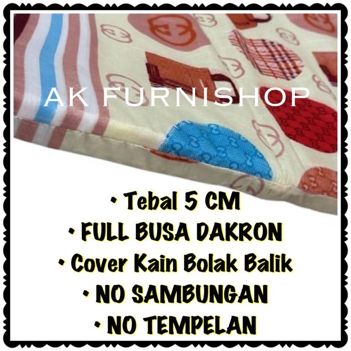 Kasur Lipat Busa Dakron Murah Tebal 5 Cm - Kasur Lantai Ekonomis