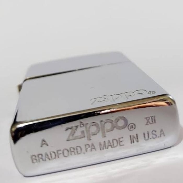 Korek Api Minyak Zippo Windproof Denting 2X Polos Logo Limited Aksesoris Souvenir Hadiah Kapas Batu