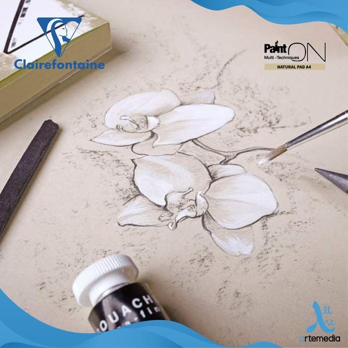 

Buku Sketsa Clairefontaine Paint On A5 Natural Paper Multi Pad