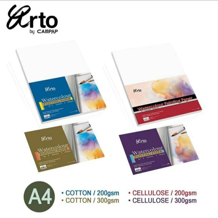 

Arto A4 Watercolour Watercolor Paper Sheet Kertas Gambar Cat Air